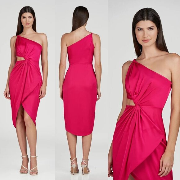 open lace back dress Deena One Shoulder Dress main image 1